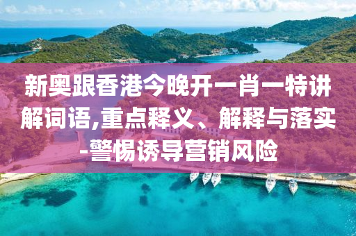 新奧跟香港今晚開一肖一特講解詞語,重點(diǎn)釋義、解釋與落實(shí)-警惕誘導(dǎo)營(yíng)銷風(fēng)險(xiǎn)